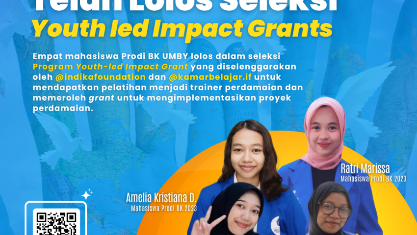 Empat Mahasiswa BK UMBY Lolos Seleksi Youth-Led Impact Grant untuk Misi Perdamaian