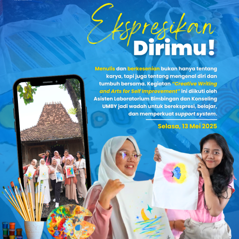 Ekspresikan Dirimu! BK UMBY Ajak Mahasiswa Tumbuh Lewat Melukis dan Menulis Kreatif
