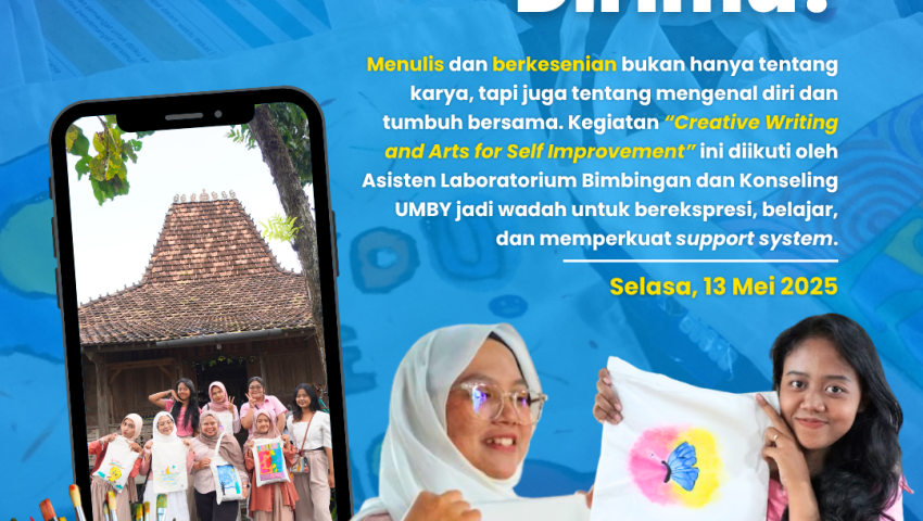 Ekspresikan Dirimu! BK UMBY Ajak Mahasiswa Tumbuh Lewat Melukis dan Menulis Kreatif