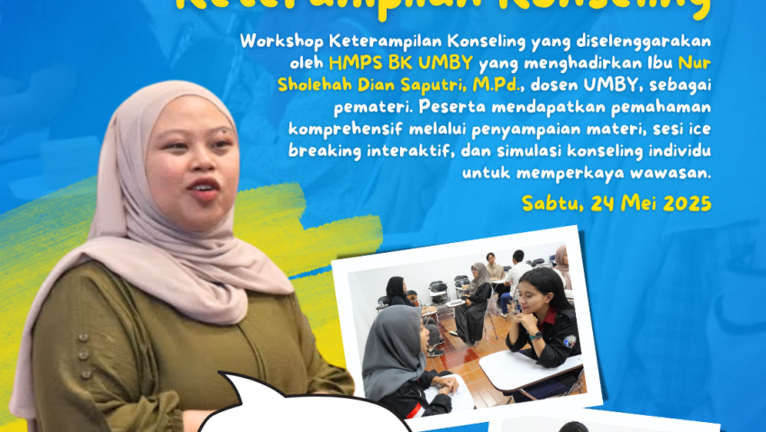 Workshop Keterampilan Konseling 2025: Tingkatkan Kompetensi Praktis Mahasiswa Bimbingan dan Konseling